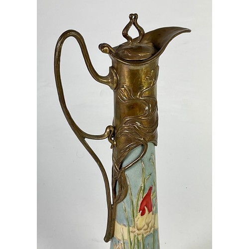 103 - ART NOUVEAU STYLE EWER – MARKED J.B.T. ANNO 1906, approx. 38 cm tall (we have been advised that this... 