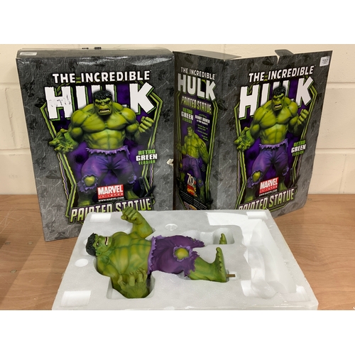 291 - BOWEN DESIGNS INCREDIBLE HULK STATUE. LIMITED EDITION BUT MISSING BASE, BOX IN TWO PIECES