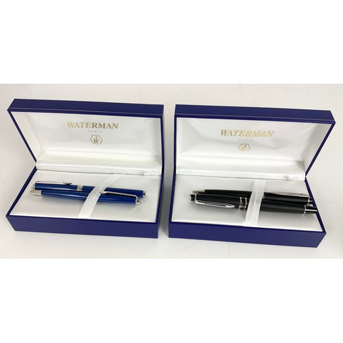 264 - 3 WATERMAN FOUNTAIN PEN SETS & A WATERMAN PENCIL ALL BOXED