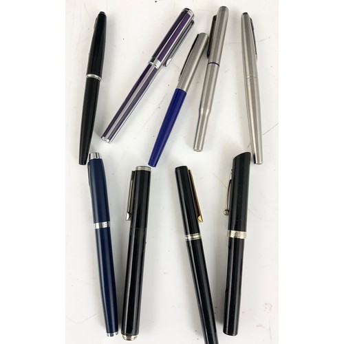 260 - QUANTITY OF PARKER & SHEAFFER FOUNTAIN , BALL POINT PENS ETC