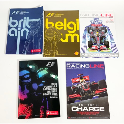 290 - McLAREN MERCEDES F1 MOTOR RACING RELATED ITEMS, RARE PROMOTIONAL PACKS INC. TECHNICAL DRAWINGS, BOXE... 