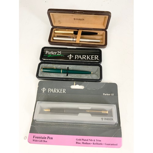 263 - QUANTITY OF PARKER PENS INC FOUNTAIN PENS