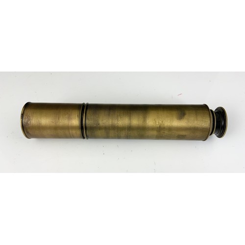 198 - DOLLOND, LONDON 4 DRAWER LACQUERED BRASS TELESCOPE