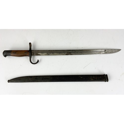 220 - 2 MILITARY BAYONETS WITH SCABBARDS