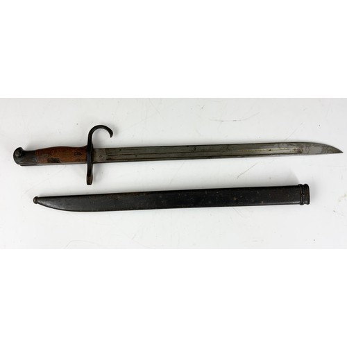 220 - 2 MILITARY BAYONETS WITH SCABBARDS