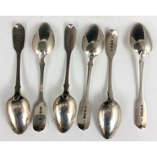 315 - SET OF 6 HALLMARKED SILVER LONDON 1827 TEA SPOONS WITH A SET OF 5 LONDON 1841 TEASPOONS &  A SET OF ... 