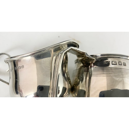 366 - SILVER TANKARD,  AND A SMALL CREAM JUG 123g