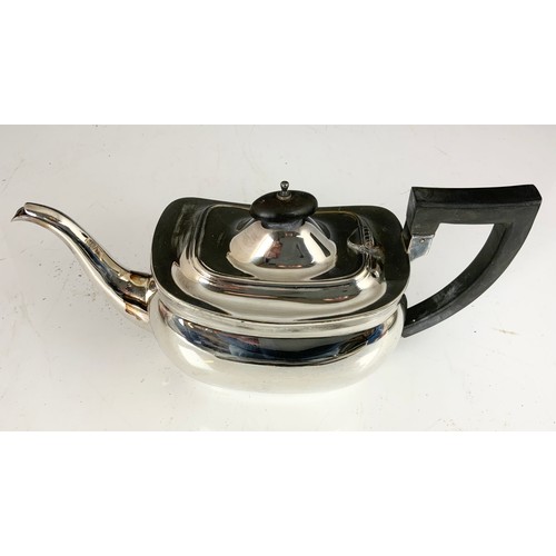 497 - HALLMARKED  DIMMER & SONS  CHESTER 1935 SILVER TEAPOT 601g GROSS