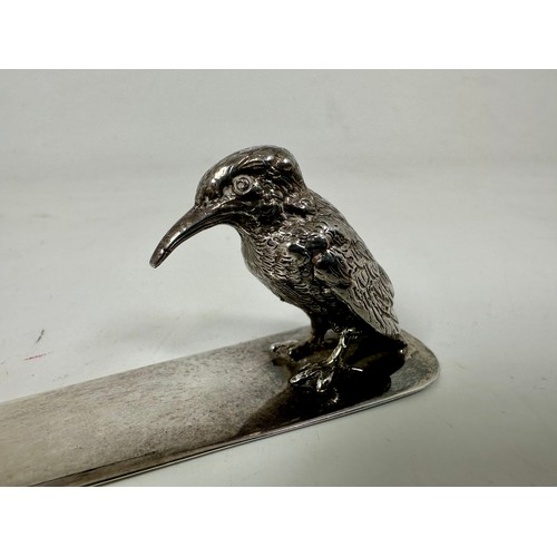 449 - Withdrawn from sale NOVELTY SILVER KOOKABURRA LETTER OPENER, APPROX. 71g