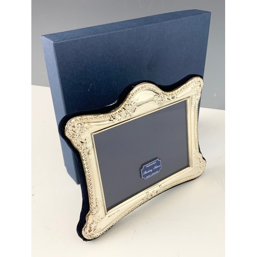 373 - SILVER PHOTO FRAME, NEW IN BOX