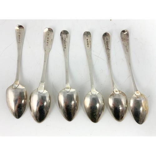 339 - 6 SILVER DESSERT SPOONS, APPROX. 183g