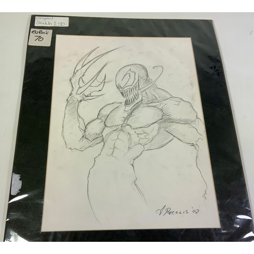 364 - CARNAGE, ORIGINAL SKETCH & PRINT, DIMITRI PATELIS