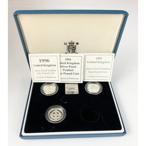 519 - COLLECTION OF CASED SILVER PROOF COINS INC. PIEDFORT