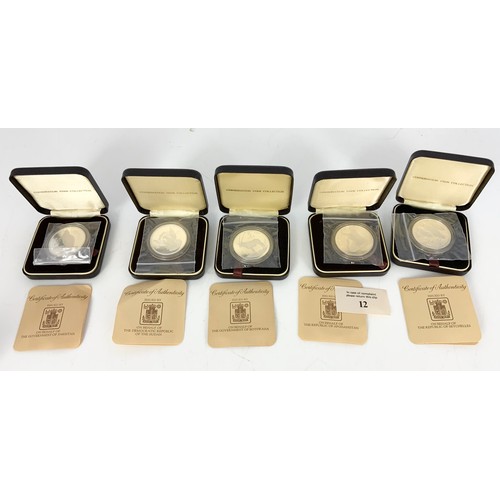 522 - 10 CASED SILVER PROOF ‘CONSERVATION COIN COLLECTION’ COMMEMORATIVES