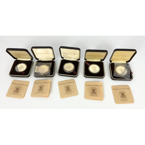 522 - 10 CASED SILVER PROOF ‘CONSERVATION COIN COLLECTION’ COMMEMORATIVES