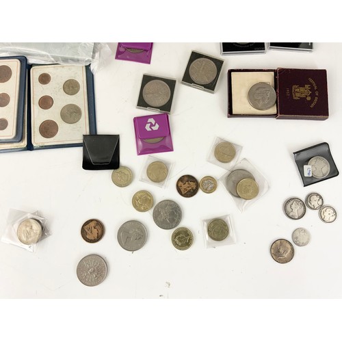 548 - QTY. MISC. COINS AND COMMEMORATIVES