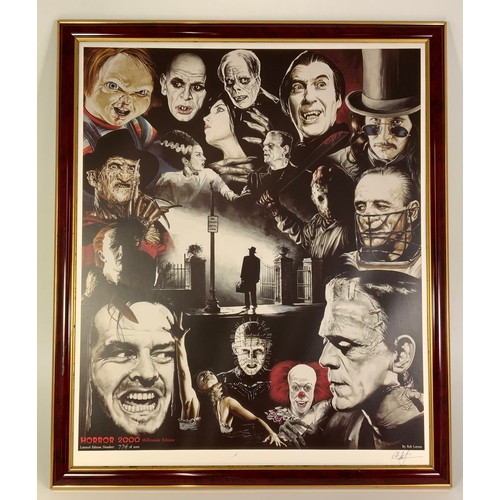 381 - FRAMED HORROR 2000 MILLENIUM EDITION 774/2000 BY ROB LARSON