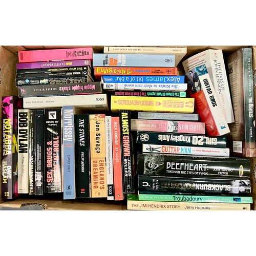 700 - QTY. MISC. ROCK AND POP MUSIC RELATED BOOKS (2 boxes)