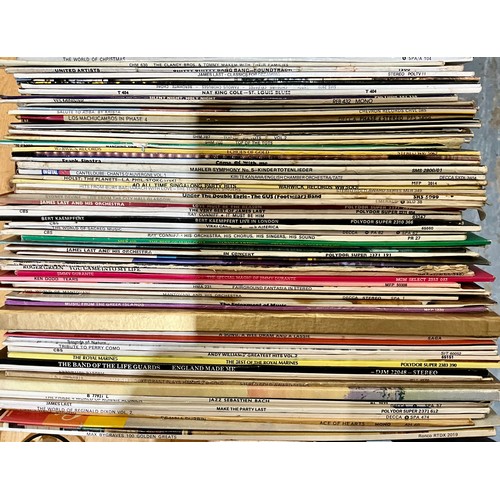 824 - OVER 80 MIXED GENRE LP RECORDS INC. EASY LISTENING, CLASSICAL, ROCK AND POP