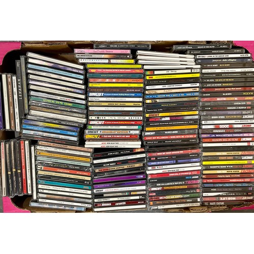 727 - LARGE QUANTITY OF CD’S, MIXED GENRES. 2 TRAYS INC. NEW SEALED