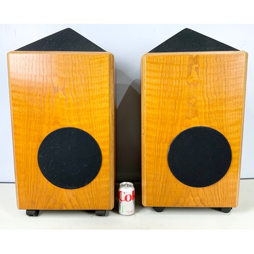 1197 - PAIR OF HIGH END SHAHINIAN OBELISK MEDIUM OAK 9453/54 SPEAKERS