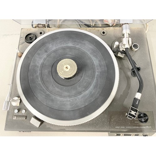 1120 - SONY PS – X6 DIRECT DRIVE TURN TABLE – WITH SHURE V15 CARTRIDGE