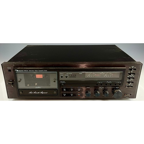 1223 - NAKAMICHI 660ZX AUTO AZIMUTH DISCRETE HEAD CASSETTE DECK C/W OWNERS MANUAL