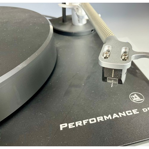 1135 - CLEARAUDIO PERFORMANCE DC TURNTABLE INC. CLARIFY TONE ARM AND VITUOSO V2 CARTRIDGE AND PERSPEX DUST ... 