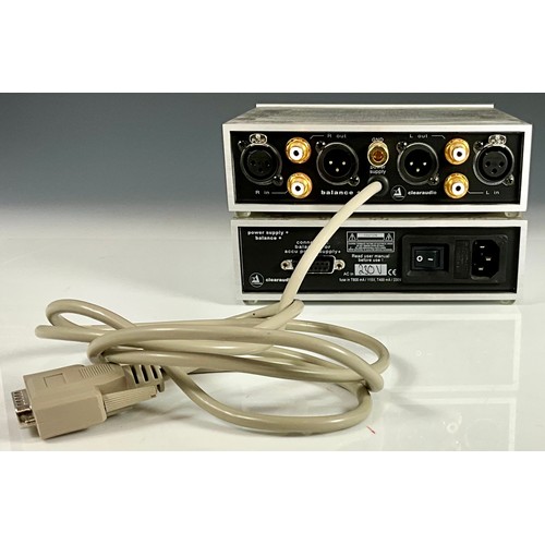 1165 - CLEARAUDIO BALANCE + VARIABLE OUTPUT PHONO PRE-AMP AND POWER SUPPLY