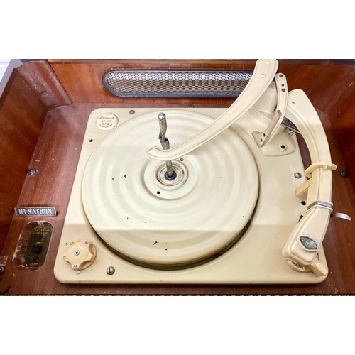 1128 - VINTAGE DYNATRON CAVALCADE MODEL GR1/2 RECORD PLAYER FEATURING A GARRARD RC 121 MKII TURNTABLE T/W A... 