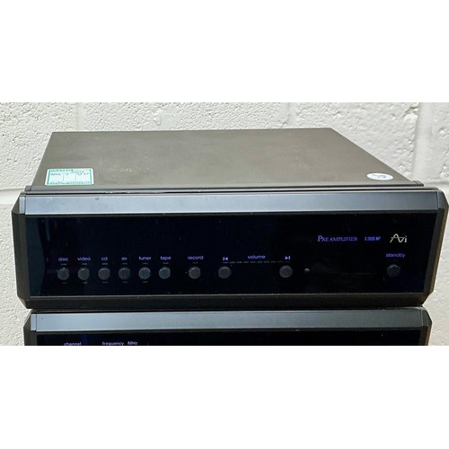 1099 - AVI S 2000 SERIES PRE-AMP, FM TUNER. CD PLAYER, POWER AMP, MONO BLOC AND REMOTE CONTROL