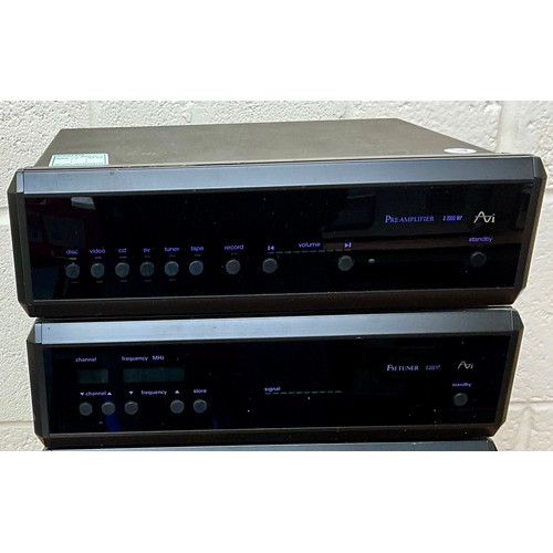 1099 - AVI S 2000 SERIES PRE-AMP, FM TUNER. CD PLAYER, POWER AMP, MONO BLOC AND REMOTE CONTROL