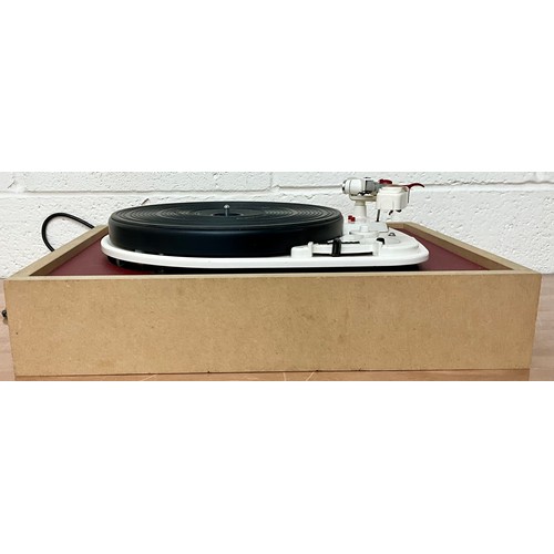 1122 - GARRARD 4HF RECORD PLAYER ON WOODEN BASE. FAILED PAT