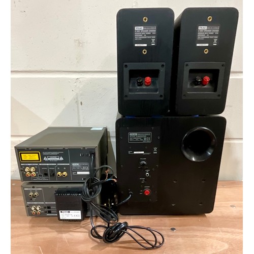 1111 - TEAC RW-H300 CD RECORDER, TEAC MD-H300 MINIDISC AND LS-W300E-B SPEAKER SYSTEM