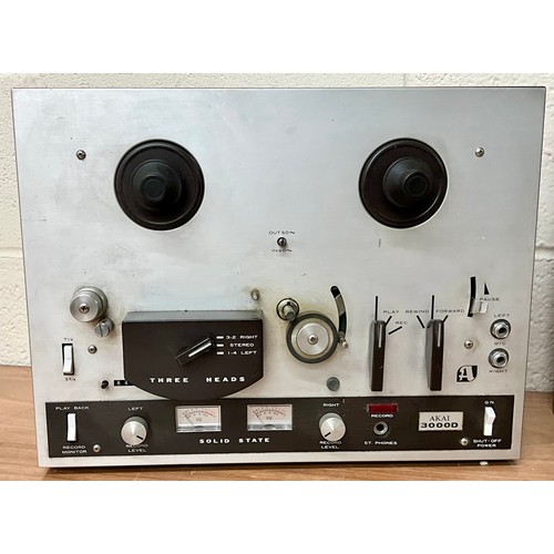 1218 - AKAI 3000D REEL TO REEL TAPE RECORDER T/W A SONY TC-280 REEL TO REEL TAPE RECORDS