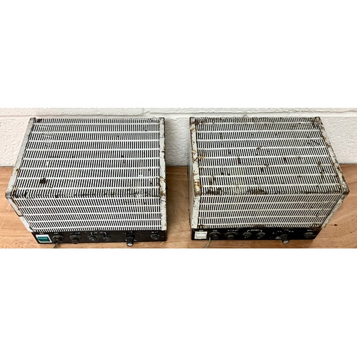 1148 - PAIR OF VINTAGE 1970’S “DANE” VALVE POWER AMPLIFIERS FOR RESTORATION MADE IN DENMARK