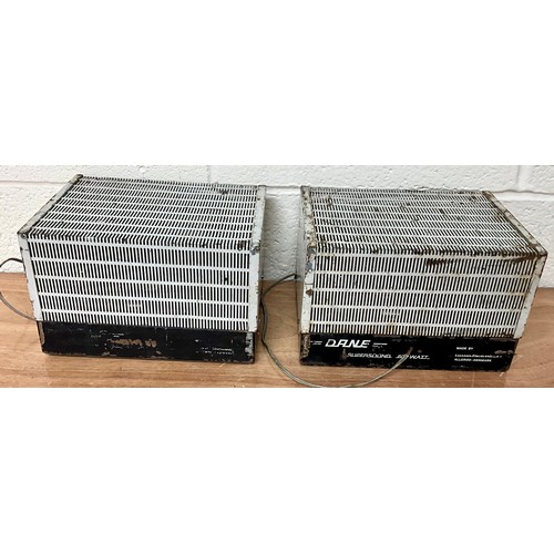 1148 - PAIR OF VINTAGE 1970’S “DANE” VALVE POWER AMPLIFIERS FOR RESTORATION MADE IN DENMARK