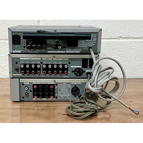 1166 - VINTAGE AIWA MIDI SEPARATES INC. C50 PRE-AMP, P50 POWER AMP AND R50 TUNER