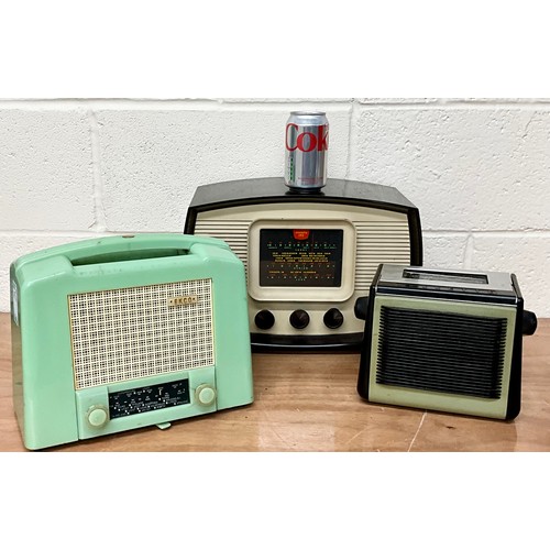 1075 - THREE VINTAGE BAKELITE RADIOS INC. EKCO, MURPHY AND DECCETTE