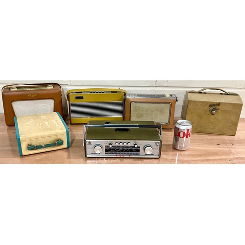 1066 - VINTAGE PORTABLE RADIOS INC. ROBERTS, EKCO, BUSH AND SKY CASKET (6)