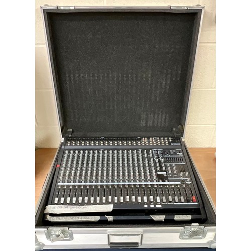 1035 - YAMAHA EMX5000-20 POWERED MIXER IN FLIGHT CASE