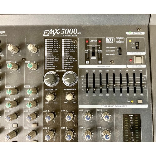 1035 - YAMAHA EMX5000-20 POWERED MIXER IN FLIGHT CASE