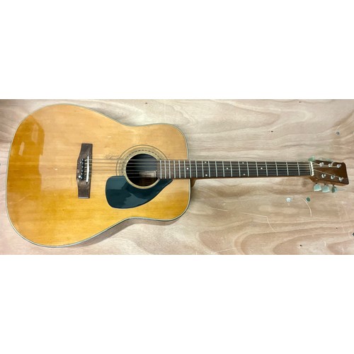 1003 - COUNTRYMAN RESONATOR ACOUSTIC GUITAR IN SUNBURST FINISH IN FITTED HARDCASE T/W AN ANTORIA ACOUSTIC G... 