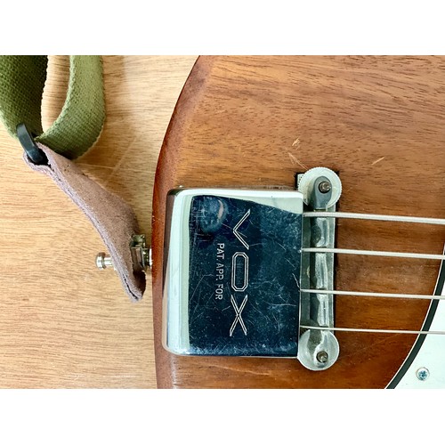 1008 - VINTAGE 1960’S VOX CLUBMAN BROWN ELECTRIC BASS GUITAR