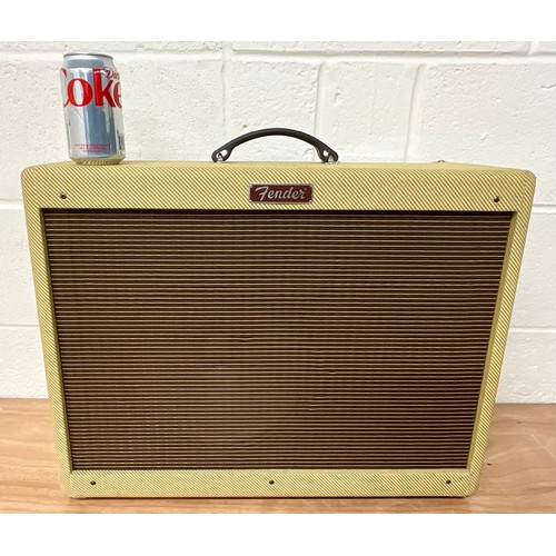 1026 - FENDER PR 246 BLUES DELUXE REISSUE AMPLIFIER WITH FOOT SWITCH, CABLES AND DUST COVER. SERIAL NO. B-2... 