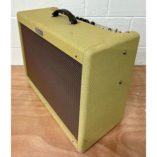 1026 - FENDER PR 246 BLUES DELUXE REISSUE AMPLIFIER WITH FOOT SWITCH, CABLES AND DUST COVER. SERIAL NO. B-2... 