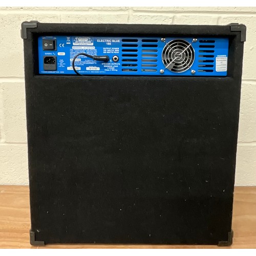 1018 - ASHDOWN ENGINEERING ELECTRIC BLUE 180 GUITAR AMPLIFIER WITH DUST COVER