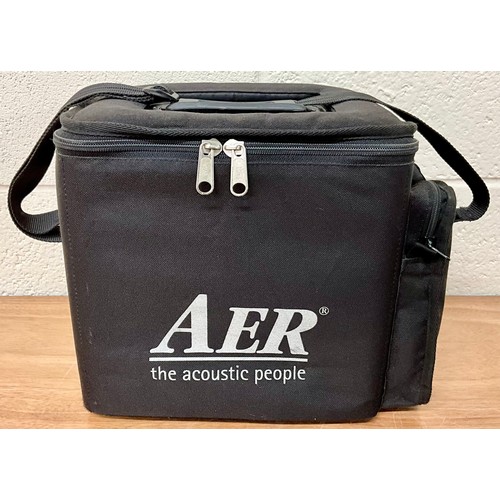 1016 - AER ALPHA 800-11-A ACOUSTIC GUITAR AMPLIFIER WITH ORIGINAL GIG BAG AND CABLES