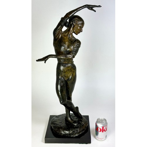 162 - AFTER ENZO MARIA PLAZOTTA (1921-1981), BRONZE STUDY OF 