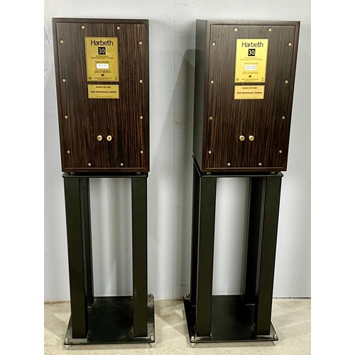 1198 - PR. HARBETH 30.1 35TH ANNIVERSARY SPEAKERS WITH SPEAKER STANDS